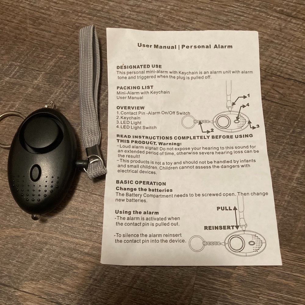 Personal Alarm, Safety, Gift, Stocking Stuffer
